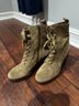 FRYE 100% Suede Solid Brown Ankle Boots Size 9 1/2 - photo 4