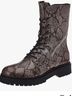 GEOX Snake Print Brown Black Ankle Boots Size 6 - photo 8