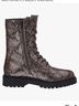 GEOX Snake Print Brown Black Ankle Boots Size 6 - photo 9