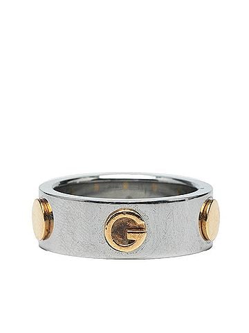 Gucci Gucci Combination Ring #13 Silver, Steel, and Yellow Gold for Women (view 1)