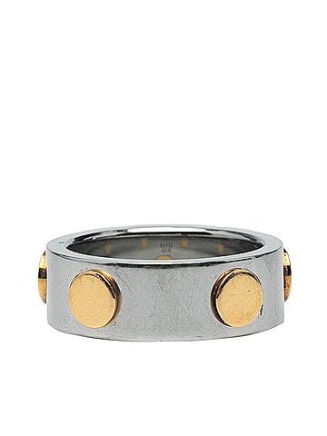 Gucci Gucci Combination Ring #13 Silver, Steel, and Yellow Gold for Women (view 2)