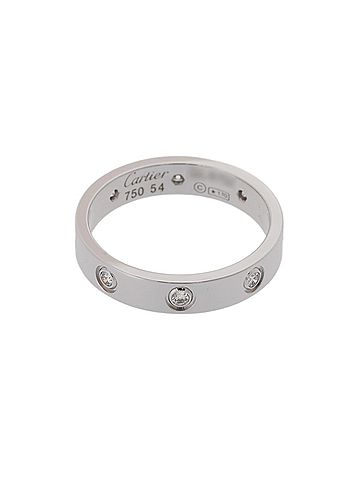 Cartier CARTIER Cartier Mini Love Ring, Full Diamond, Women's, 18K White Gold (WG), Grade A, Used, Ginzo (view 2)