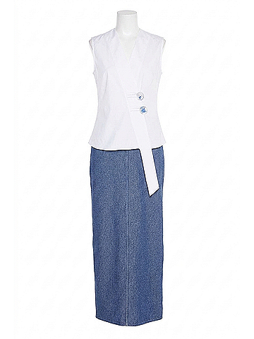 Christopher Esber Women's Fossiled Ceramic Shell Top in White (view 1)