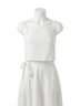 Lanhtropy Solid White Women's Mar Crop Top in White Size L - photo 1