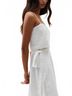 Lanhtropy Solid White Women's Mar Crop Top in White Size M - photo 3