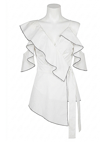 Christy Lynn Roan Top in White (view 1)