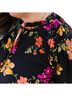 Oddi Floral Black Astrid Floral Top in Black Multi Size S - photo 6