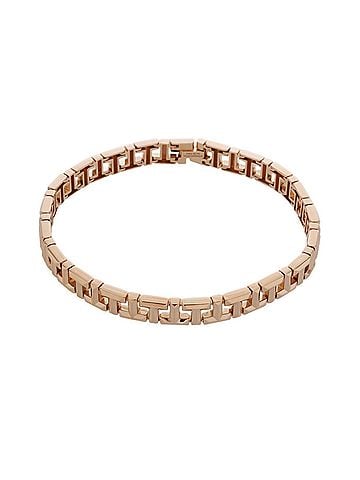 Tiffany & Co. TIFFANY&Co. Tiffany T True Narrow Bracelet, Women's, 18K Pink Gold (PG), Grade A, Used, Ginzo (view 2)