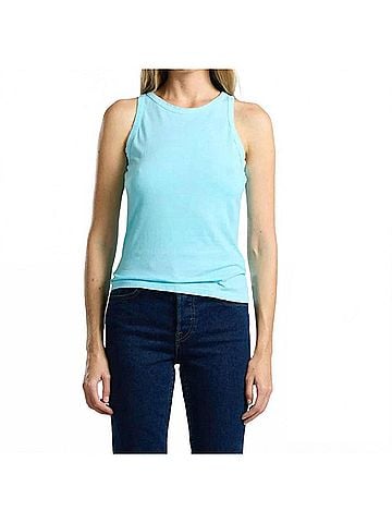 Cotton Citizen Standard Tank Top in Aqua (view 2)