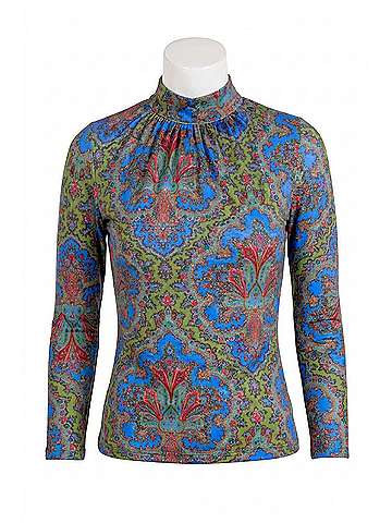 Gretchen Scott Designs Scorching Hot Top in Passion Paisley (view 1)