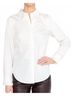 Christy Lynn Solid White Barris Button-Up Top in Eggshell Size S - photo 5