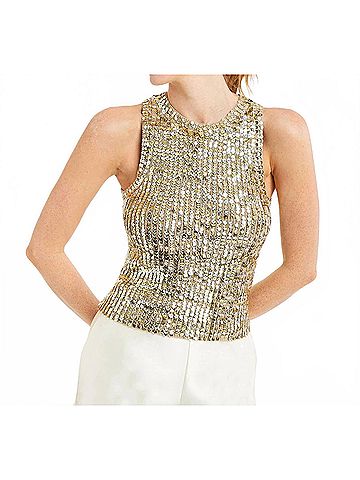 Mestiza New York Everly Knit Top in Sparkling Wine (view 2)