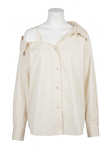 Christy Lynn Dasha Long Sleeve Top in Ecru (view 1)