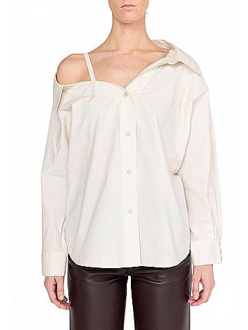 Christy Lynn Dasha Long Sleeve Top in Ecru (view 2)