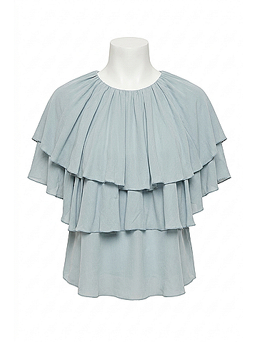 By Malene Birger Nina Top in Arona Blue (view 1)