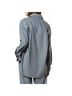 Enza Costa Solid Gray Oversized Shirt in Light Grey Size 1 - photo 4