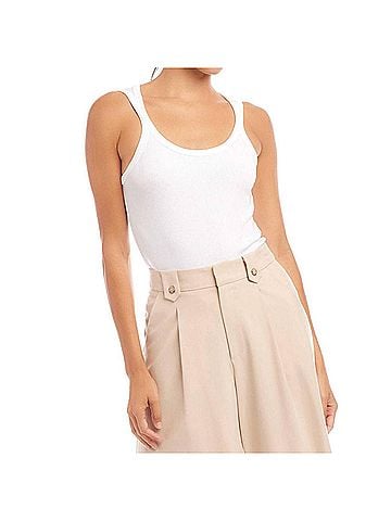 Fifteen Twenty Billy Tank Top in White (view 2)