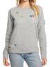 Chaser Gray Peace Fleece Long Sleeve Pullover Top in Grey Size M - photo 2