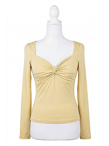 Sophie Rue Twist Front Top in Celery (view 1)