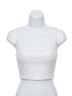 Commando White Sequin Crop Top in White Size L - photo 1