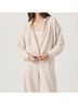 Splendid Brown Waffle Scuba Zip-Up Pullover in Moonstone Size S - photo 2