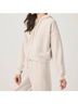 Splendid Brown Waffle Scuba Zip-Up Pullover in Moonstone Size S - photo 5