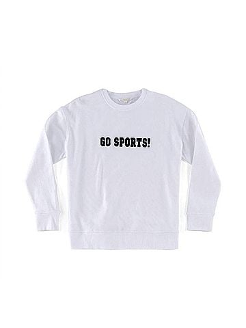 Shiraleah Go Sports Sweatshirt in White (view 2)