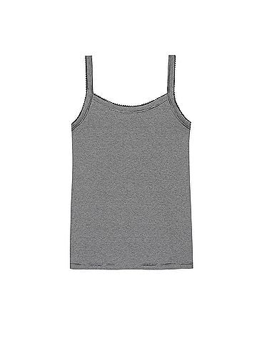 DONNI The Jersey Stripe Spaghetti Tank in Jet Stripe (view 2)