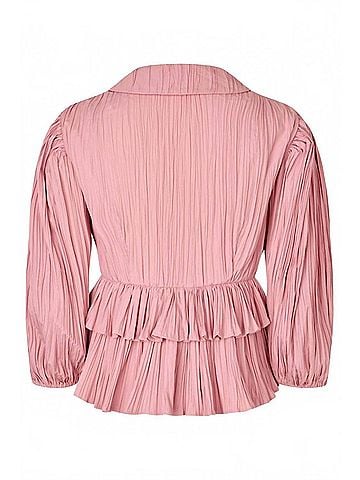 STINE GOYA Pleated Tie Top in Pink (view 2)