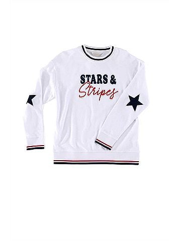 Shiraleah Stars & Stripes Sweatshirt in White (view 1)