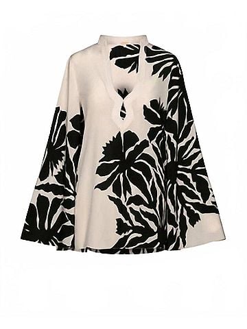 Johanna Ortiz Loveland Top in Black/Ecru (view 1)