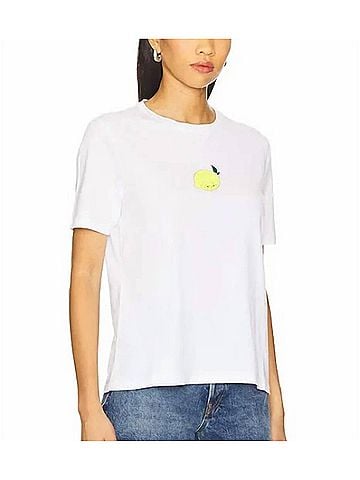 Kule Modern Lemon Tee in White (view 2)