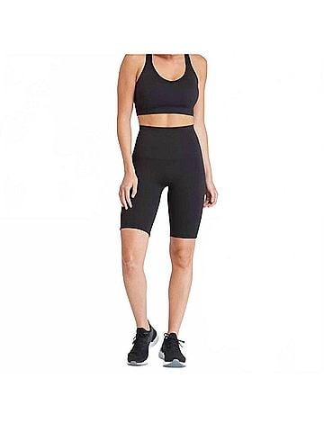 SPANX Look At Me Now Bike Short in Very Black (view 2)