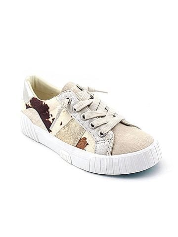 Blowfish Women's Wave Sneakers in Cream Spots/Faux Pony Hair (view 2)