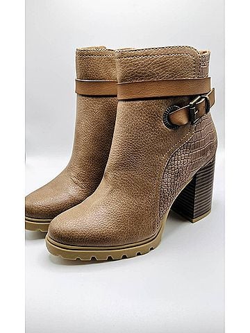 Blowfish Women's Winston Heeled Boots in Creamed Coffee/Mushroom (view 2)