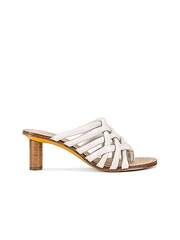 Rag & Bone Women's Infinity Heeled Mule in Antique White (view 1)