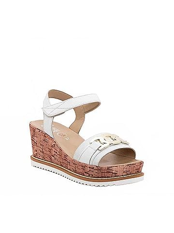 Ara Women's Palmdale Nappa Leather Wedge in White (view 2)