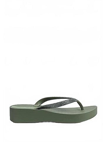 IPanema Women's Mesh Chic Platform Sandals in Green (view 1)