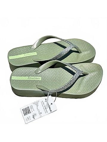 IPanema Women's Mesh Chic Platform Sandals in Green (view 2)