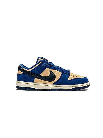 Nike Women's Dunk Low Lx Sneakers in Deep Royal Blue/Dark Obsidian-Sesame (view 1)