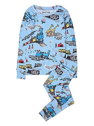 Books to Bed Boy's Little Engine That Could Pajamas 8 Mo in Blue (view 1)