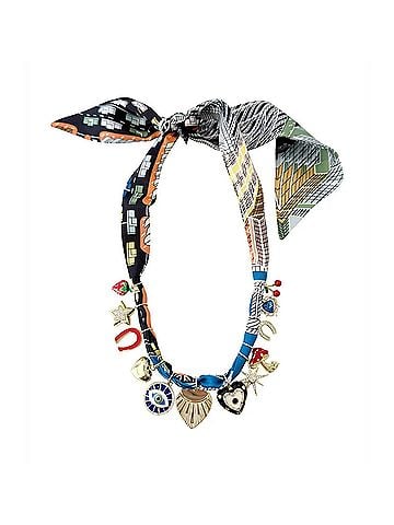 Gemelli Women's Scarf Charm Necklace in Multi-Color (view 1)