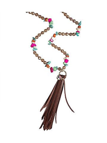 Southern Grace Women's Western Tassel Necklace in Multicolor (view 1)