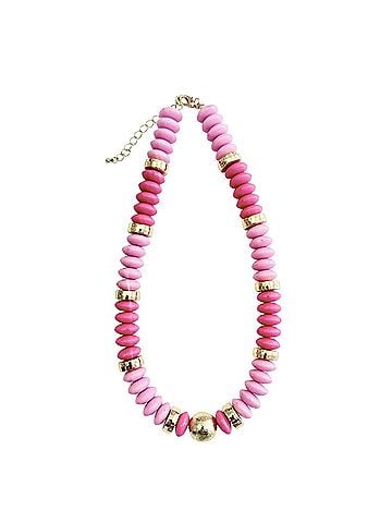 Gemelli Women's Tobie Beaded Necklace in Pink (view 1)