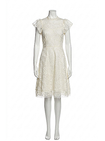 Shoshanna Everlie Dress in Ivory (view 1)