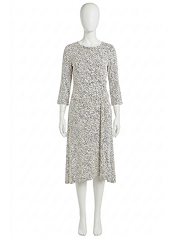 Hatch Lauren Maternity Dress in White Cheetah (view 1)
