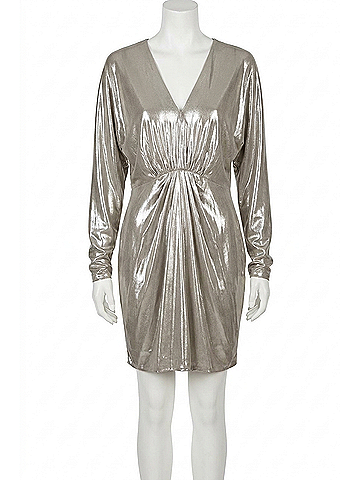 Rag & Bone Eloise Mini Dress in Silver (view 1)