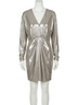 Rag & Bone Solid Silver Eloise Mini Dress in Silver Size 0 - photo 1