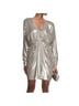 Rag & Bone Solid Silver Eloise Mini Dress in Silver Size 0 - photo 2