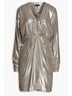 Rag & Bone Solid Silver Eloise Mini Dress in Silver Size 0 - photo 3